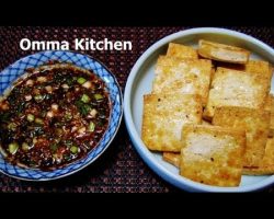 Korean Spicy Fried Tofu with Dipping Sauce (두부튀김) Korean Side Dish by Omma’s Kitchen