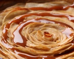 Caramel Rose Apple Pie
