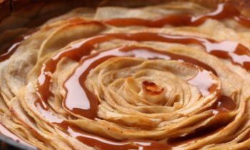 Caramel Rose Apple Pie