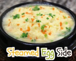 【Korean Food】 Steamed Eggs Side-dish (GyeRanJjim=계란찜)