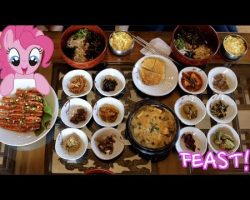 Mukbang: 13 Korean Side Dishes | Sanchae Bibimbap