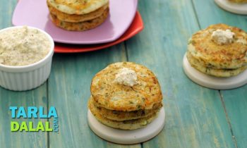 सेमोलिना पैनकेक (Semolina Pancakes) by Tarla Dalal