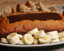 Banana Bread Fondue Boat