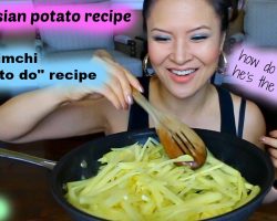 JULIENNE CUT POTATO SIDE DISH • Mukbang & Recipe