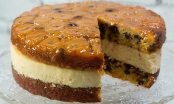 Chocolate Chip Bananas Foster Cheesecake