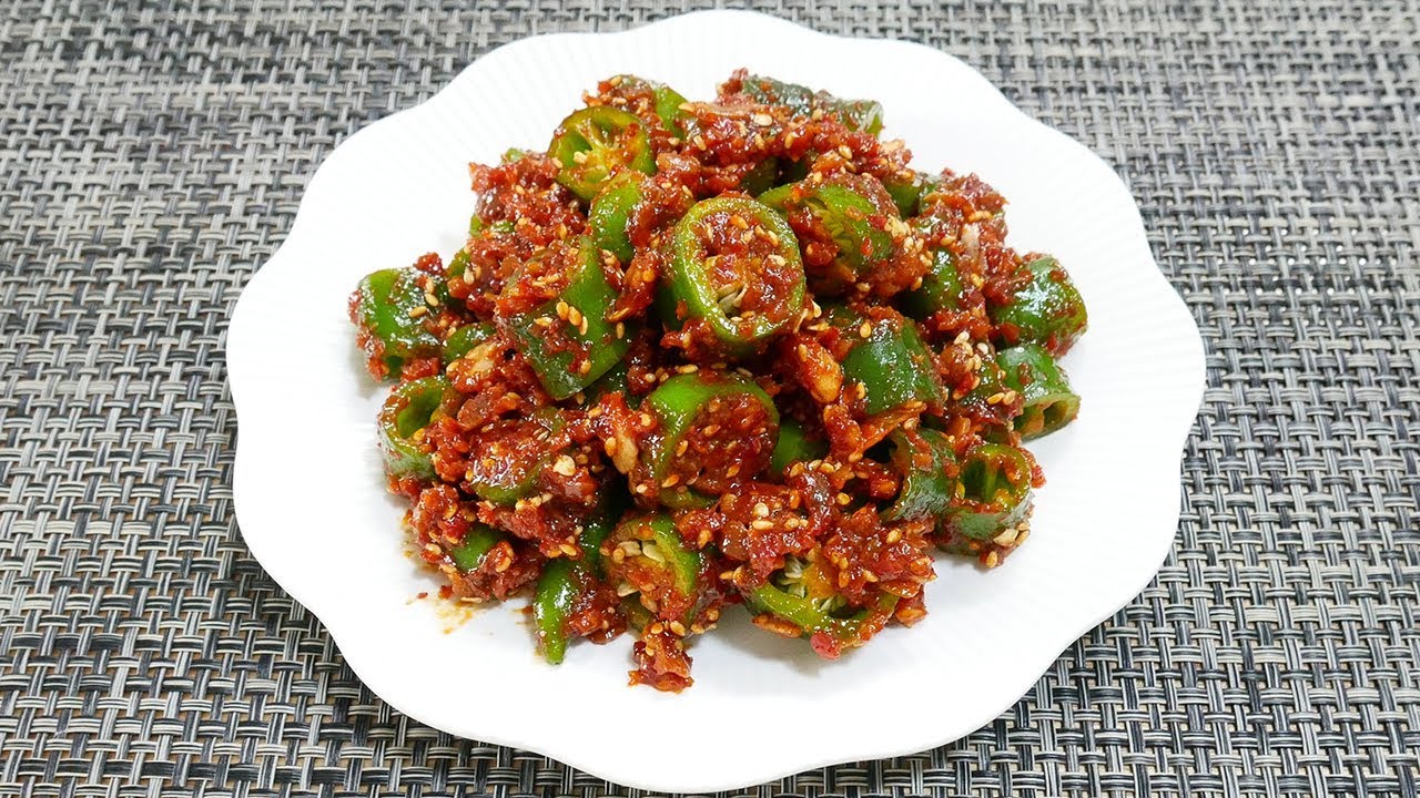 아삭고추 막장무침 ( Green chili pepper side dish )