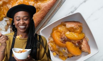 Mamma T’s Peach Cobbler by Freddie