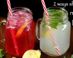 nimbu paani recipe 2 ways | fresh lime juice recipe | nimbu or limbu sharbat