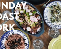SUNDAY PORK ROAST AND SIDES RECIPES (Shopping and preparing the perfect family lunch)