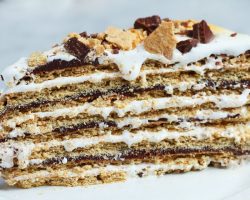 16-Layer No-Bake S’mores Cake