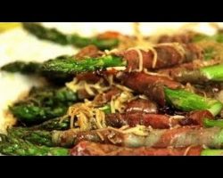 Dinner Party Side dish: Asparagus wrapped with Prosciutto