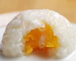 Mango-Stuffed Sticky Rice ball
