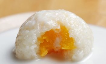 Mango-Stuffed Sticky Rice ball