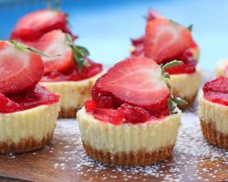 Mini Lemon Cheesecakes with Strawberry Topping | Ep. 1259