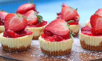 Mini Lemon Cheesecakes with Strawberry Topping | Ep. 1259