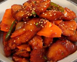 Spicy Stir-fried fish cakes (Eomuk-bokkeum: 어묵볶음)