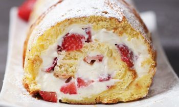 Strawberry Cheesecake French Toast Roll