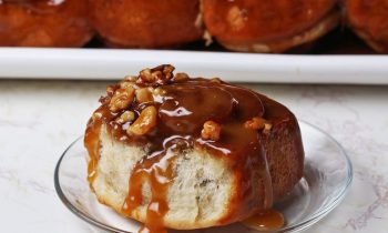 Upside Down Banana Bread Cinnamon Rolls