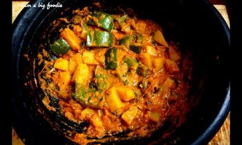 Coconut milk Potato capsicum gravy.!|||| A super side dish for roti-Chapati