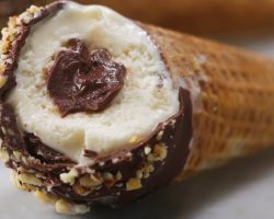 Homemade Chocolate-Covered Ice Cream Cones