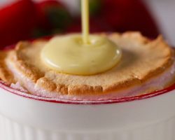 Strawberries and Cream Soufflé