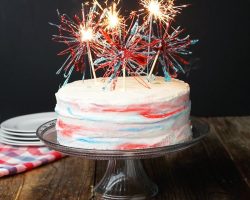 4th of July Marbled Cake