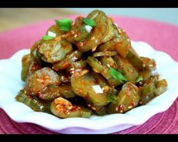 【Korean Food】 pickled cucumber side-dish (오이지 무침)