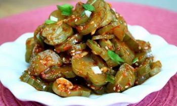 【Korean Food】 pickled cucumber side-dish (오이지 무침)