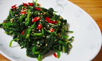 Korean Spinach Side Dish(시금치 나물)