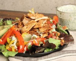 Chicken Fajita Salad with Creamy Cilantro Dressing | Ep. 1280