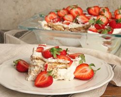 Strawberry Lemon Ice Box Cake | Ep. 1277