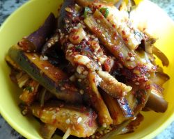 Eggplant Side Dish Gaji-namul 가지나물 만들기