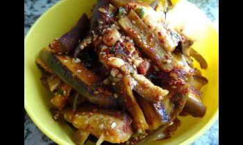 Eggplant Side Dish Gaji-namul 가지나물 만들기