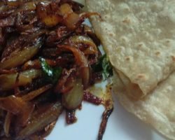 Fried onion masala recipe – easy side dish for chapati – simple and quick side dish for chapati