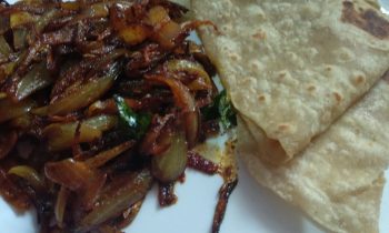 Fried onion masala recipe – easy side dish for chapati – simple and quick side dish for chapati