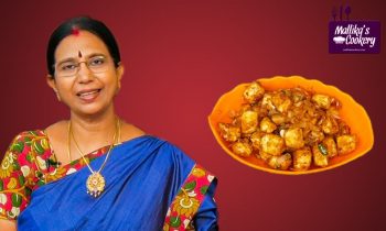 PANEER MANCHURIAN (DRY) : Mallika Badrinath Recipes | Easy Side Dishes