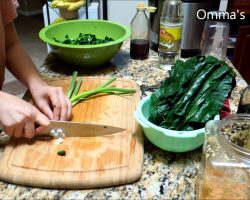 Collard Green Korean Side Dish (컬러그린무침) by Omma’s Kitchen