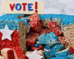 Crispie Voter Ballot Box Cake By Bliss and Baker