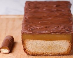 Giant Caramel Candy Bar Cake