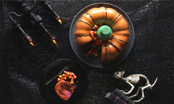 Halloween Marble Bundt Cake