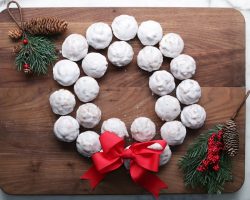 Fruitcake Cupcake Holiday Wreath