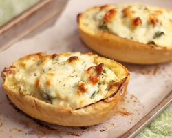Loaded Broccoli & Cheese Spaghetti Squash