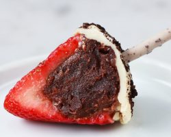 How To Stuff Strawberries With Brownie Truffles • Tasty