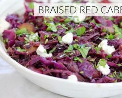 BRAISED RED CABBAGE | easy healthy side dish