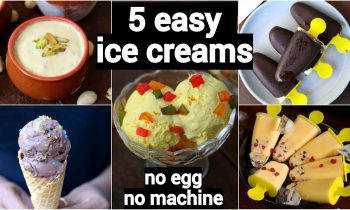 5 easy ice cream recipes for summer | घर में आइसक्रीम बनाने की रेसिपी | quick ice cream recipes