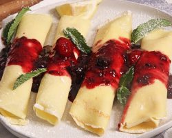 Berries & Cream Crepes