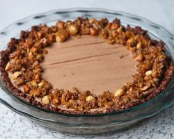 Crispy Rice Chocolate Hazelnut Mousse Pie • Tasty