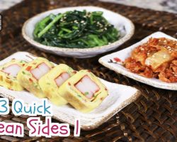 3 Quick Korean Sides (시금치 나물, 볶음 김치, 맛살 계란말이, BanChan) | Aeri’s Kitchen