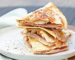 Chicken Cordon Bleu Quesadillas