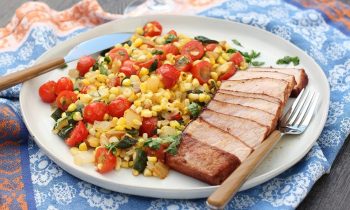 Smoky Pork Chops with Summer Succotash